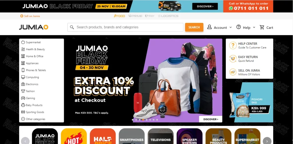 Jumia online shopping Kenya