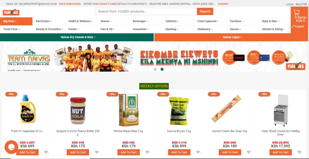 Online shopping sites in Kenya